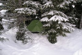 tent camping in 30 degree weather